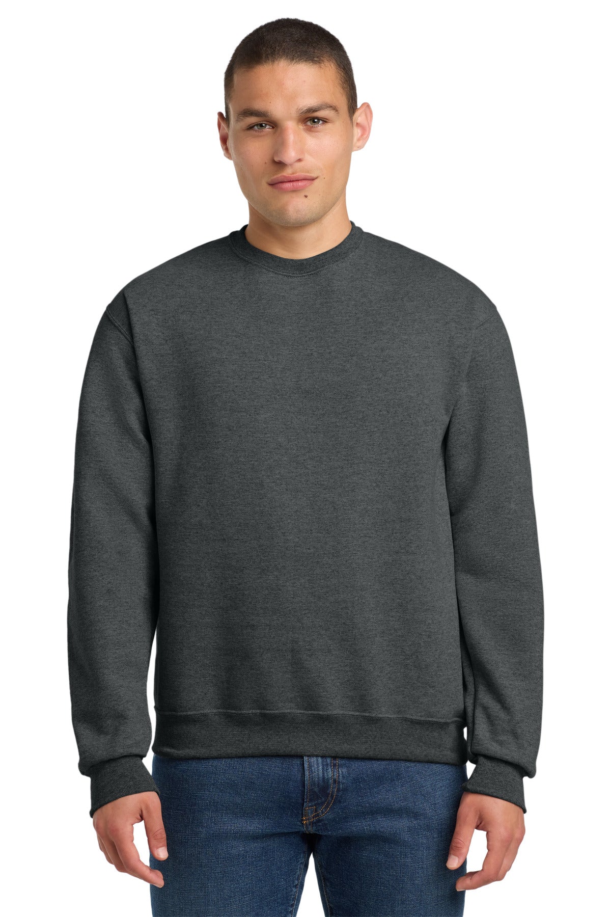 Jerzees Super Sweats NuBlend Crewneck Sweatshirt.  4662M
