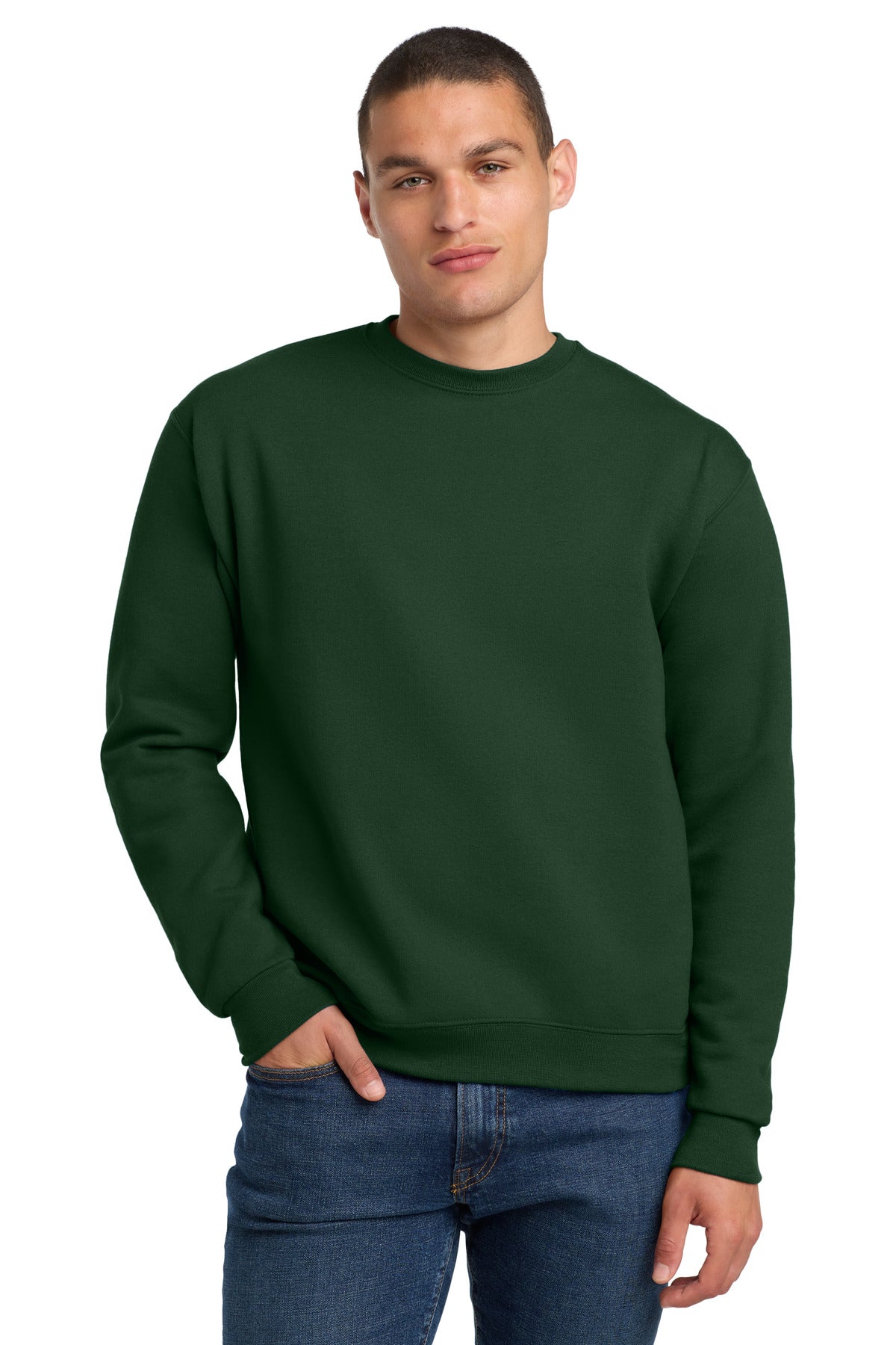 Jerzees Super Sweats NuBlend Crewneck Sweatshirt.  4662M