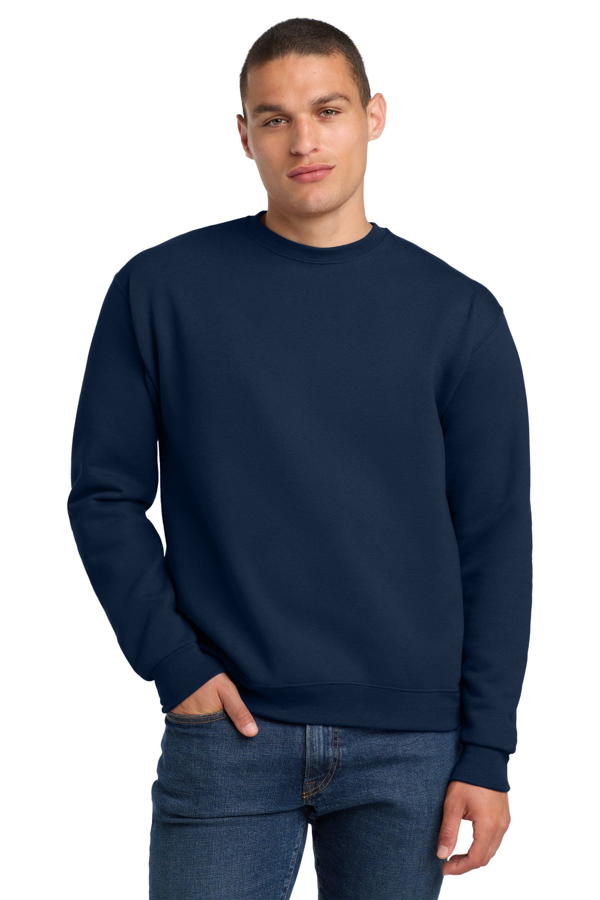 Jerzees Super Sweats NuBlend Crewneck Sweatshirt.  4662M