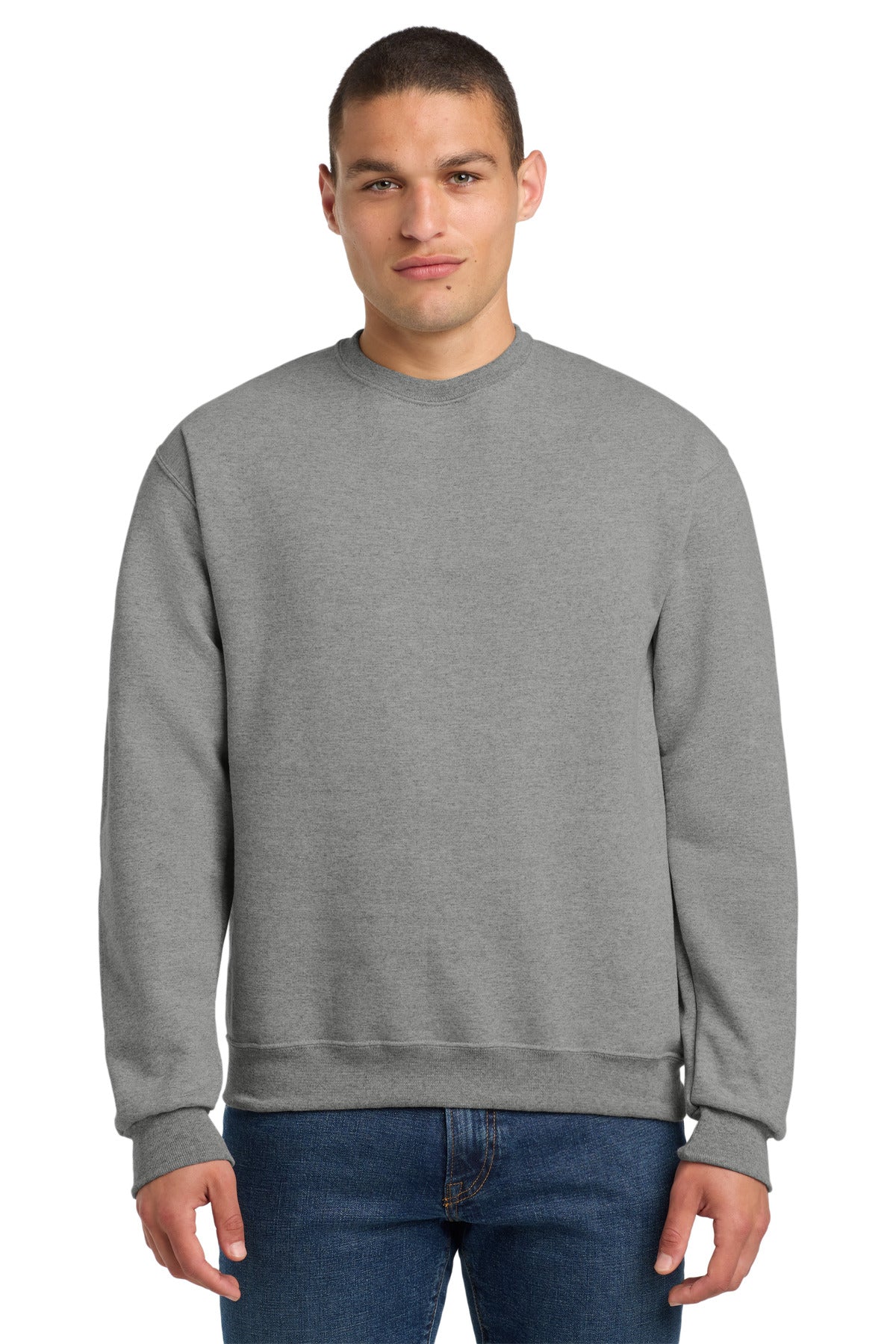 Jerzees Super Sweats NuBlend Crewneck Sweatshirt.  4662M