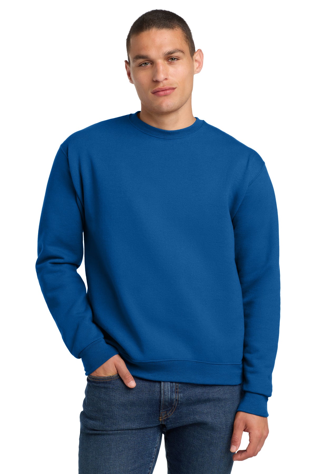Jerzees Super Sweats NuBlend Crewneck Sweatshirt.  4662M