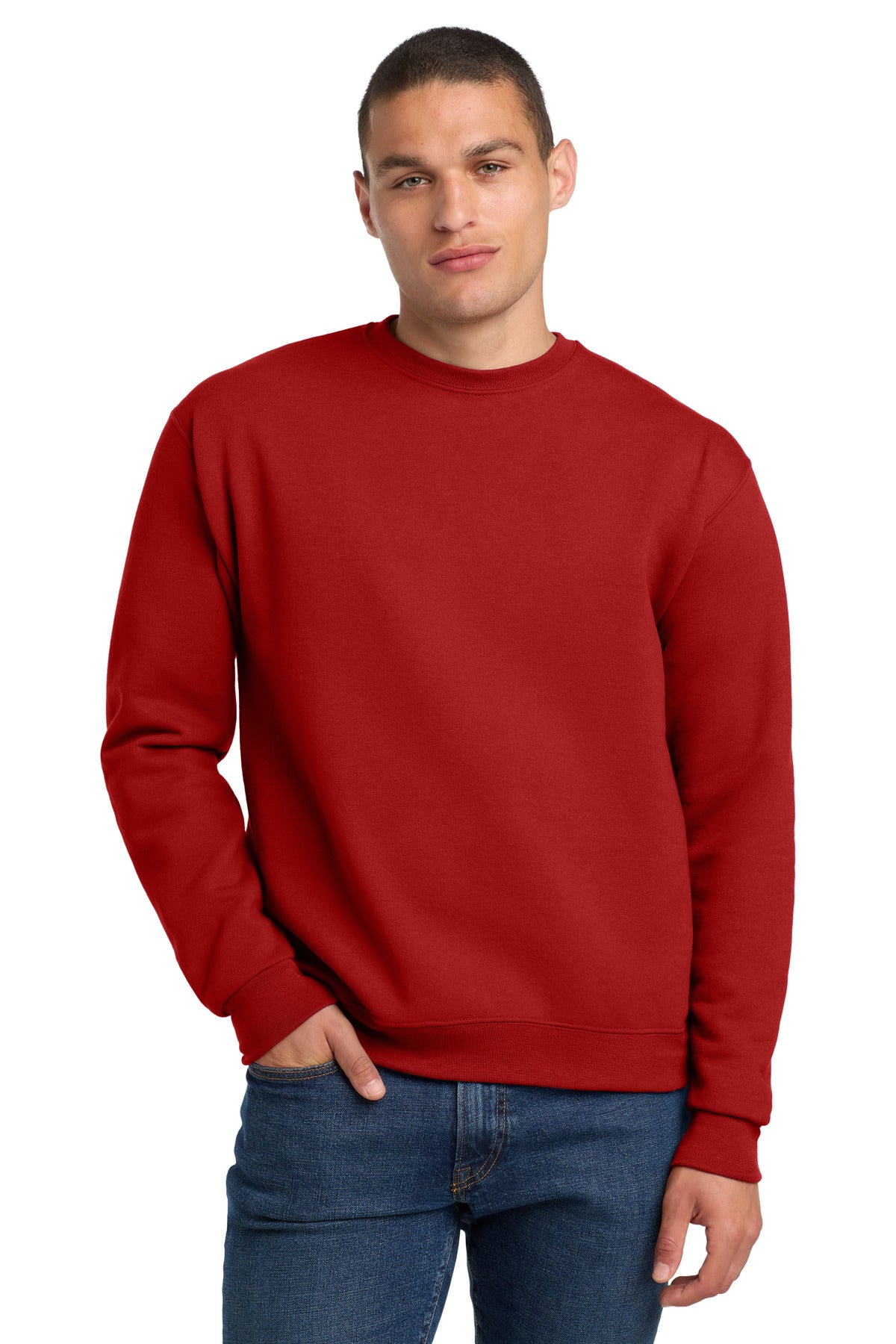 Jerzees Super Sweats NuBlend Crewneck Sweatshirt.  4662M