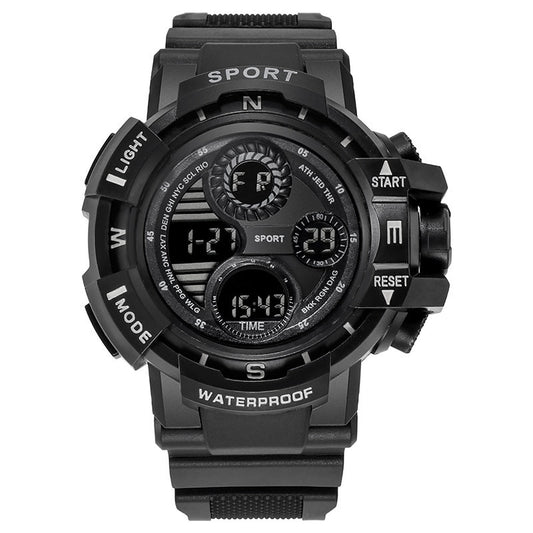 YIKAZE Black Digital Watch for Men Sports Watches Waterproof Outdoor Chronograp image 0