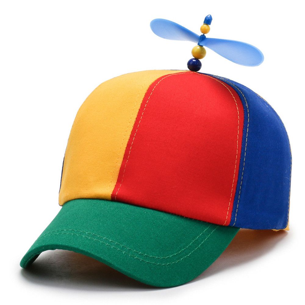 Funny Snapback Hat Helicopter Propeller Adventure Dad Hat Rainbow Bamboo Dragon image 1