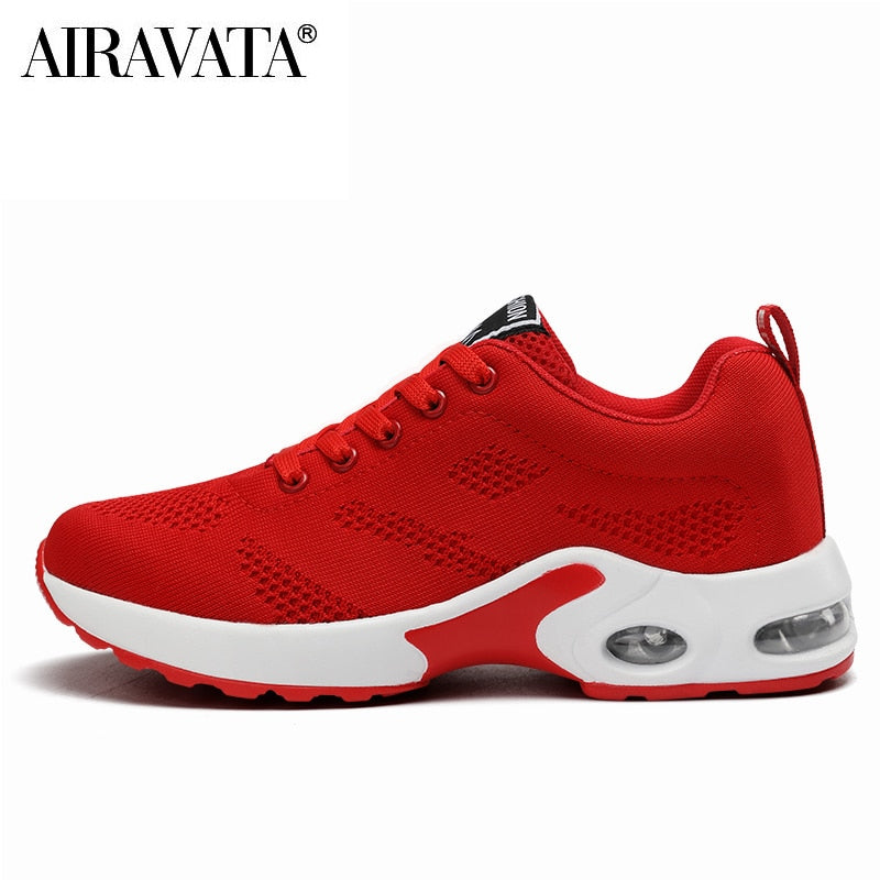 Women's Fashion Air Cushion Sports Running Flat Soft Bottom Sneaker Mesh Breath image 2
