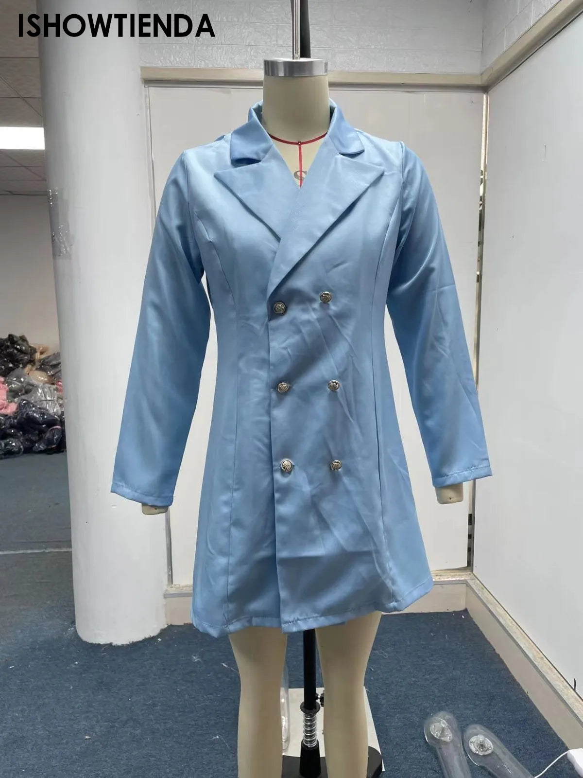 Solid Casual Jacket Coat Small Suit Jacket Women Clothing Summer Double Breaste image 9