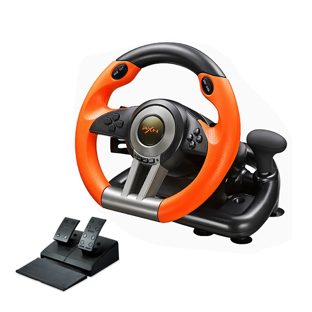 PXN V3 Pro Game Steering Wheel Racing Simulator 180 Rotation Gaming Volante For image 2
