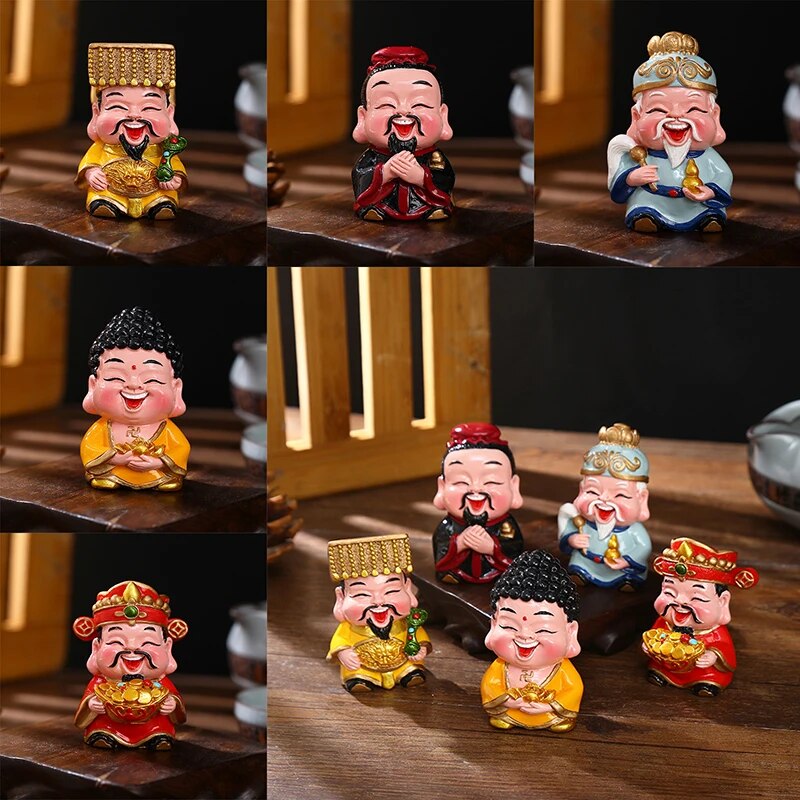 Resin God of Wealth Mascot Ornaments Home/Room/Car Decoration Feng Shui Fortune image 5