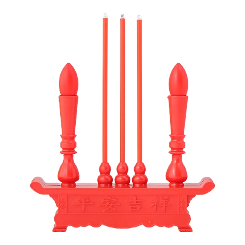 Buddhist Altar Electric LED Candle Light Battery Powered Simulation Incense Bur image 0