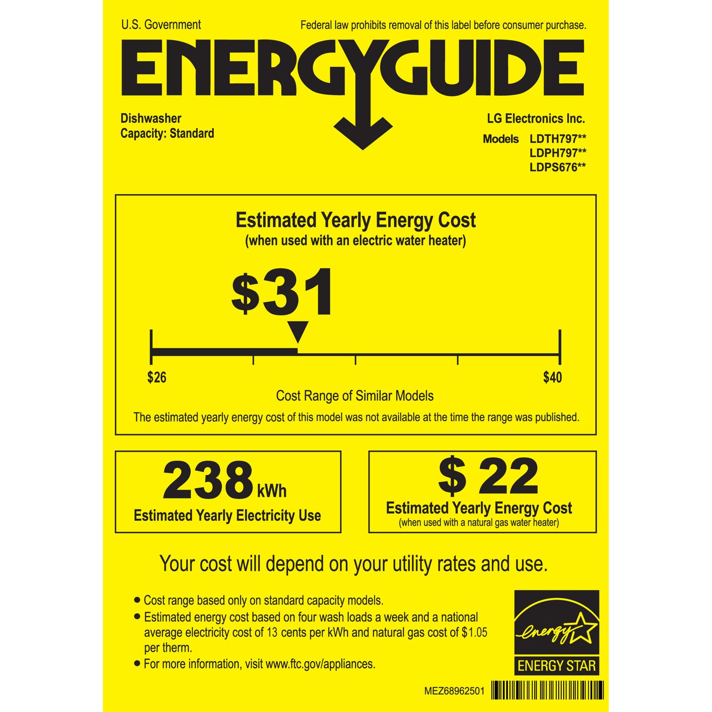 LG Top Control Pocket Handle Dishwasher with Smart Wi-Fi and QuadWash Pro image 1