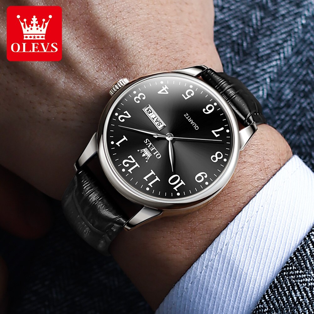 OLEVS New Fashion Watch For Men Top Brand Luxury Sport Waterproof Simple Ultra- image 10