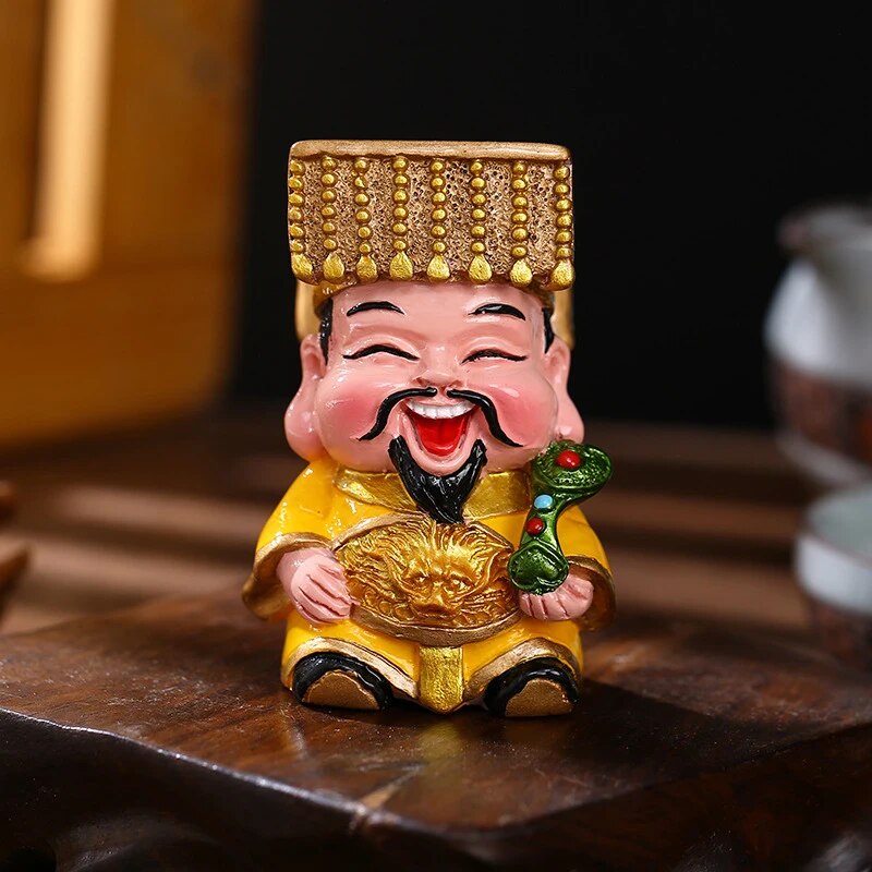 Resin God of Wealth Mascot Ornaments Home/Room/Car Decoration Feng Shui Fortune image 2