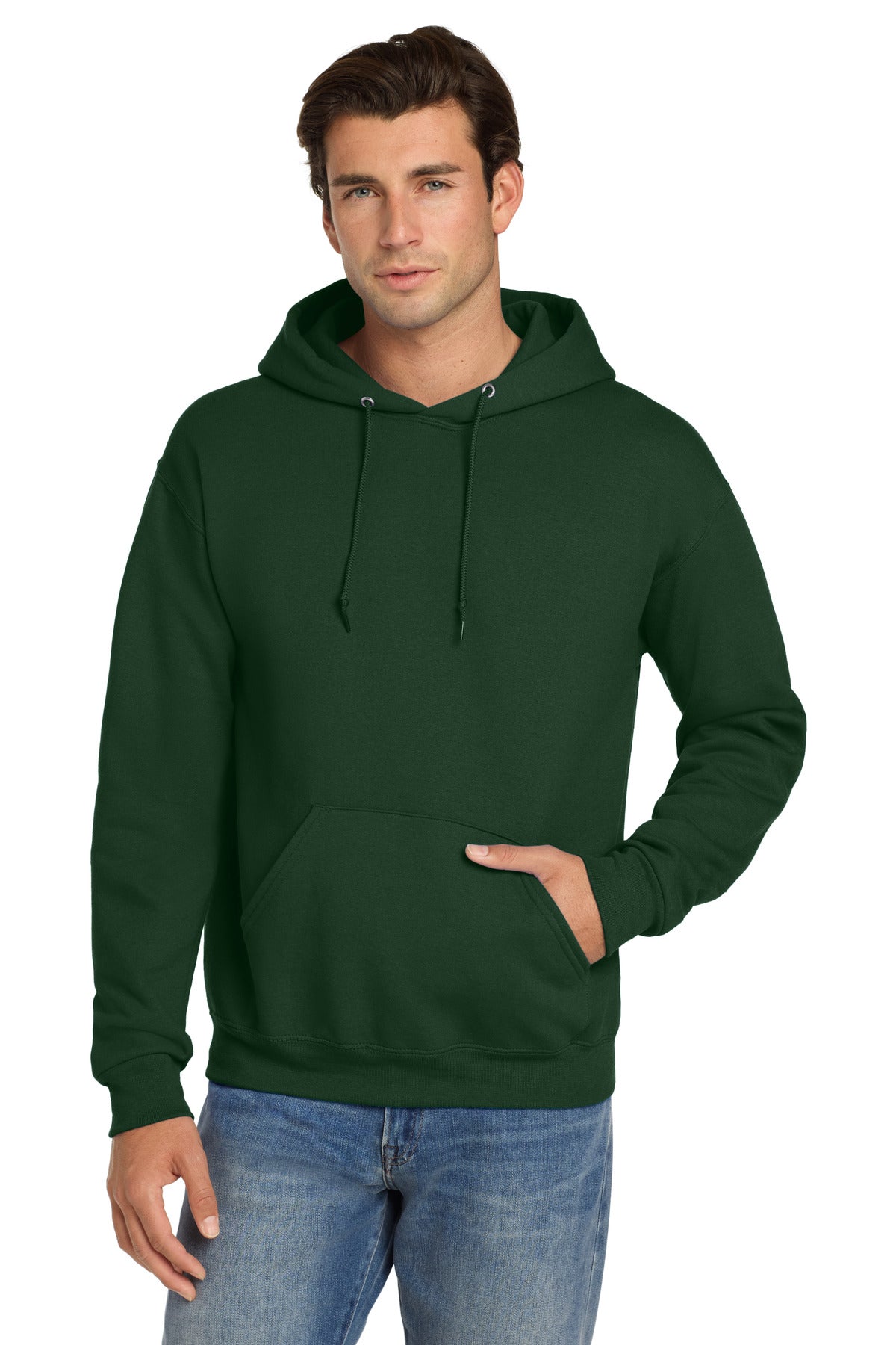 Jerzees Super Sweats NuBlend Pullover Hooded Sweatshirt.  4997M