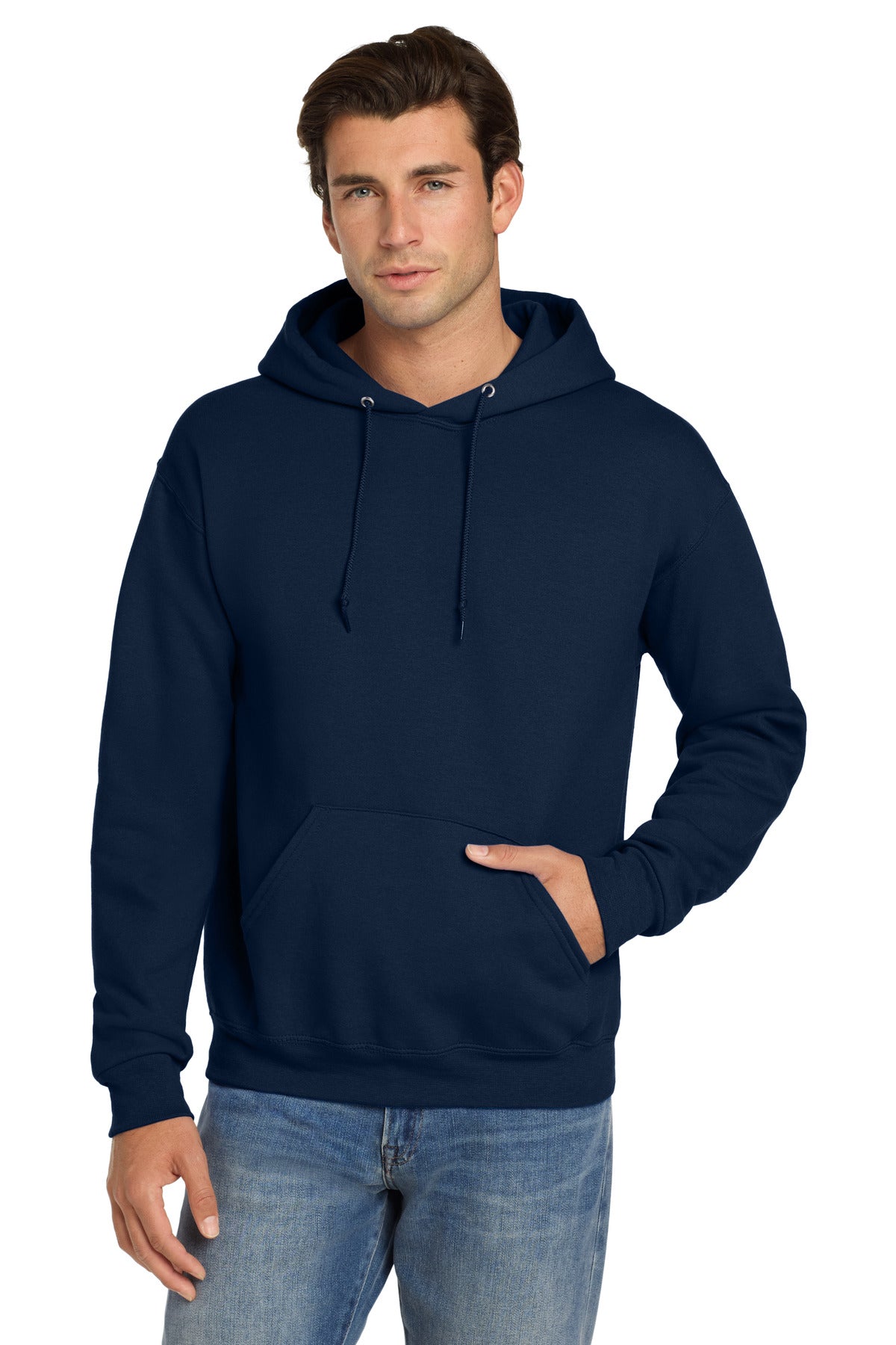 Jerzees Super Sweats NuBlend Pullover Hooded Sweatshirt.  4997M