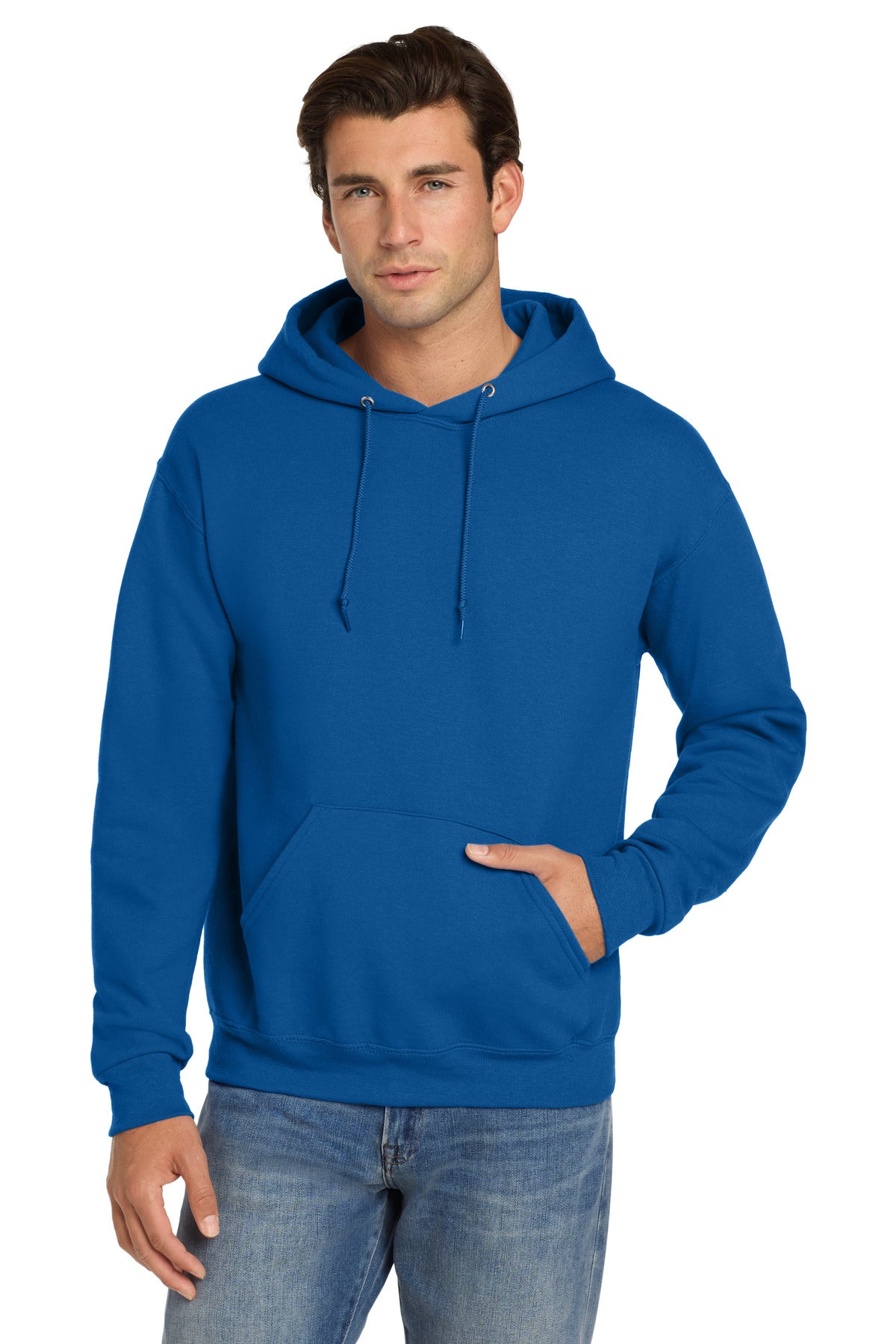 Jerzees Super Sweats NuBlend Pullover Hooded Sweatshirt.  4997M