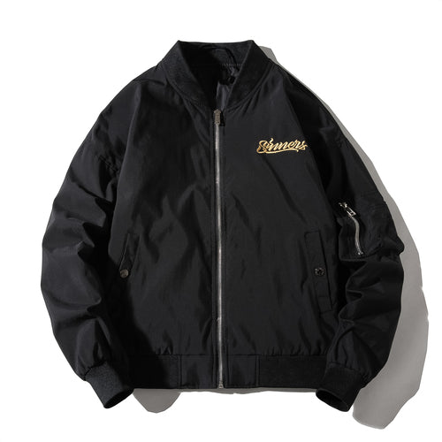 Pilot Jacket Men Hip Hop Jacket Emboidery Baseball Jacket Men Women Windbreaker image 5