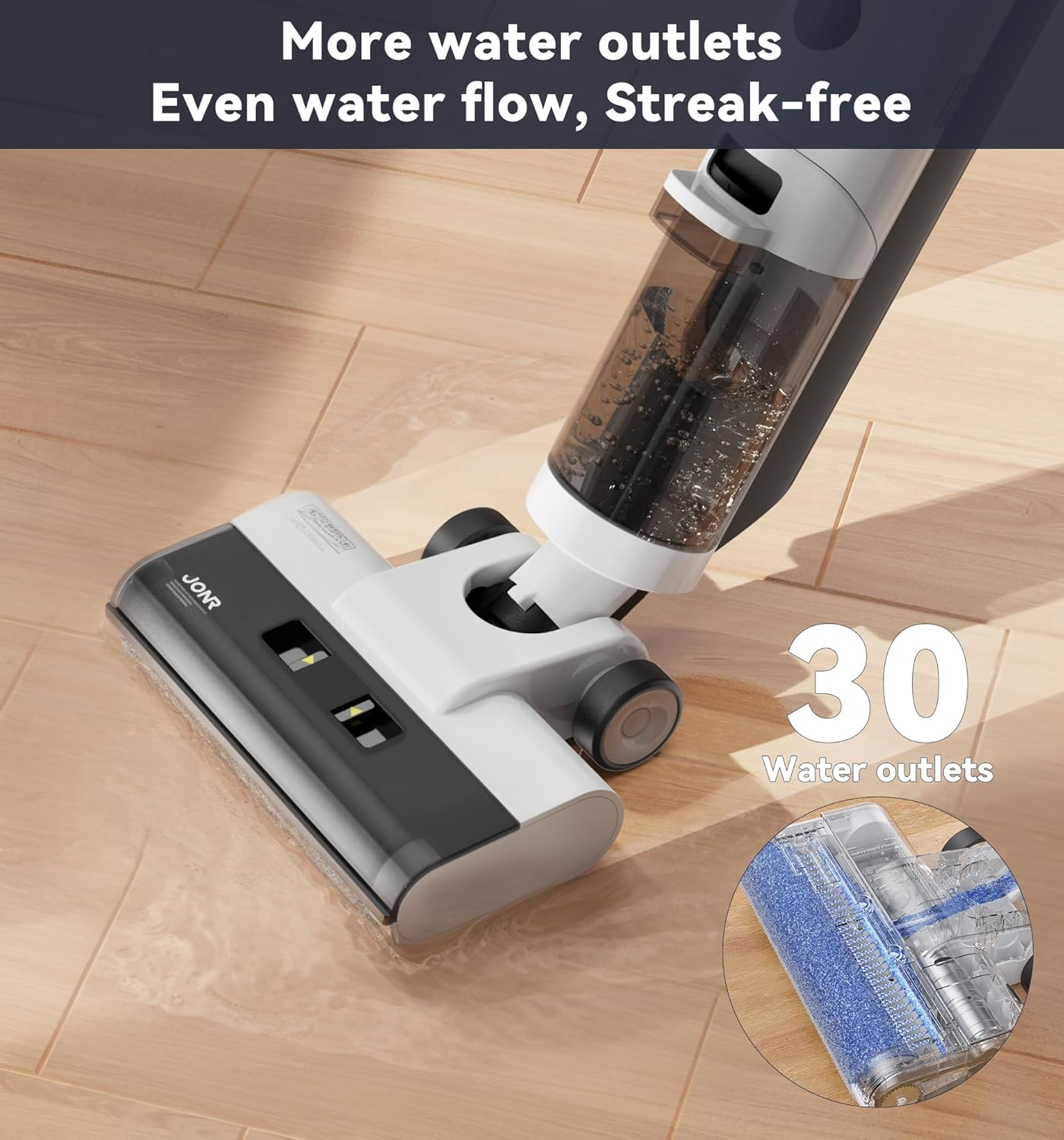 JONR ED12 Wet Dry Vacuum Cleaner,Cordless Floor Cleaning Suitable for Combinati image 2