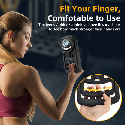 265 Lbs Digital Hand Dynamometer Grips Strength Trainer Electronic Tester Meter image 7
