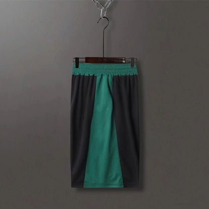 SONECHOKI Basketball Shorts Men Color Patchwork Loose Running Sport Gym Mesh Br image 1