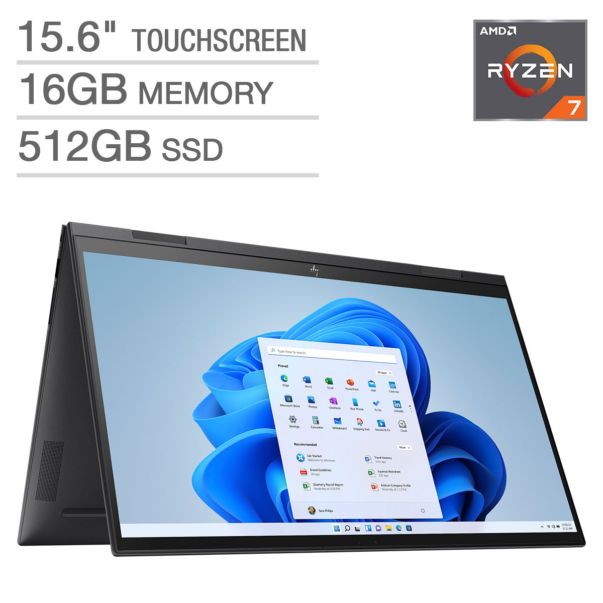 HP Envy x360 15.6" Touchscreen 2-in-1 Laptop - AMD Ryzen 7 5825U - 1080p image 0