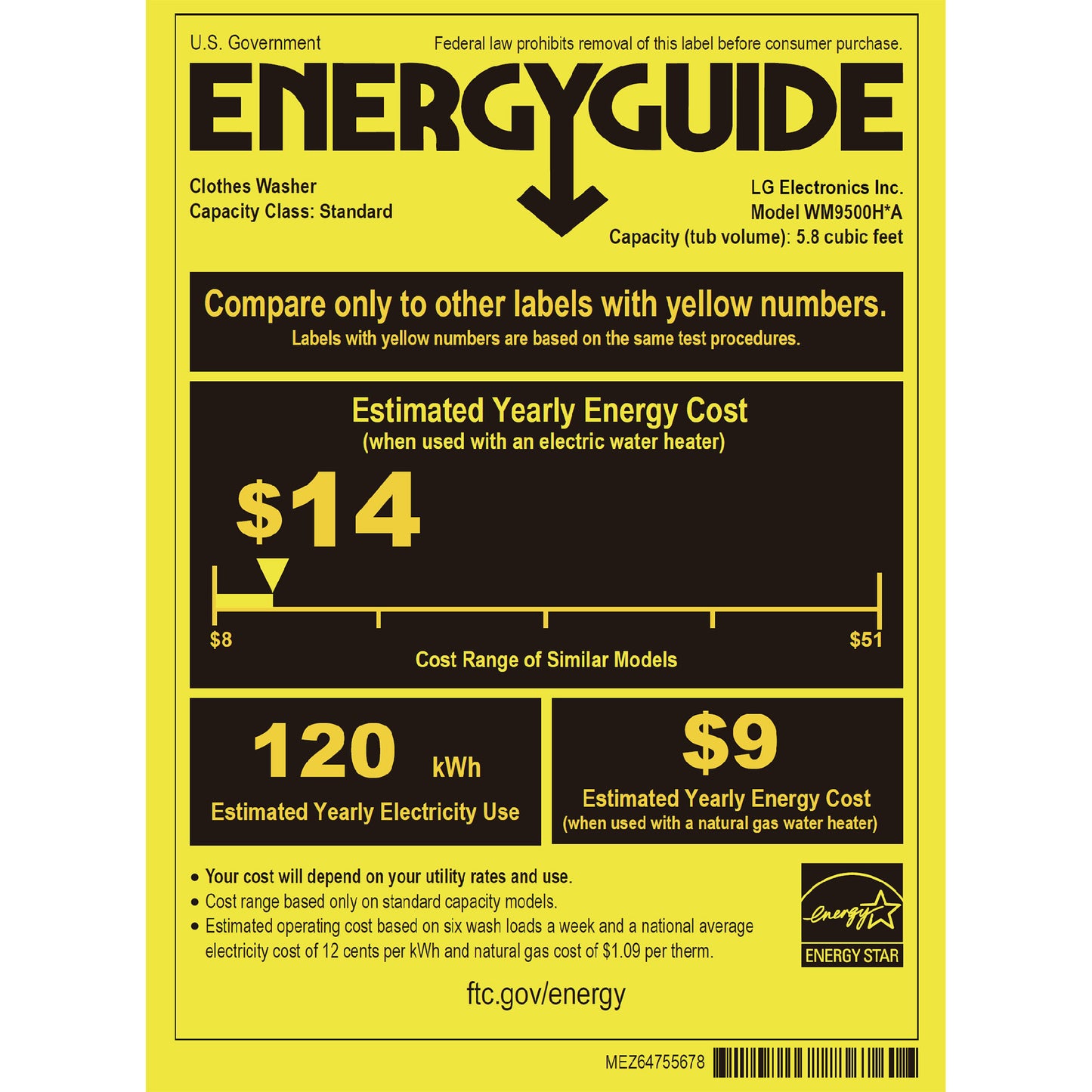 LG SIGNATURE Mega Capacity 5.8 cu. ft. TurboWash Steam Washer and 9.0 cu. image 0