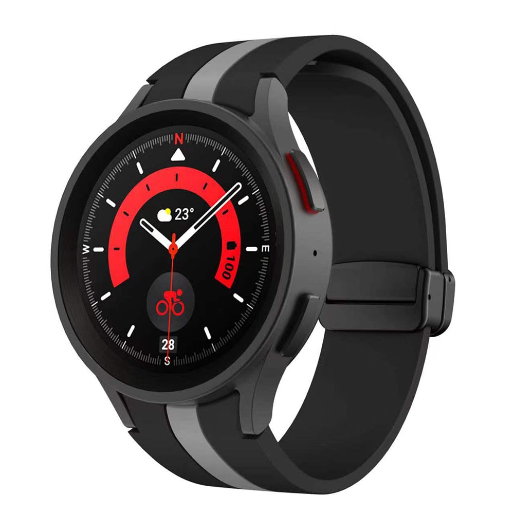 Silicone Strap for Samsung Galaxy Watch 6 Classic 43mm 47mm Watch 6 40mm 44mm M image 4