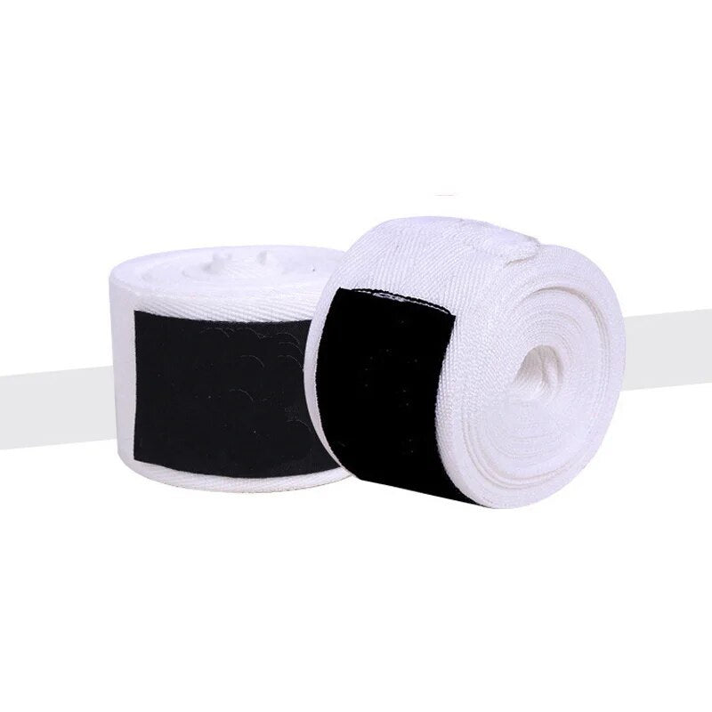 2 Rolls 1.5/2/3/5M Cotton Boxing Bandage Sports Strap Sanda Kick Boxing MMA Han image 1