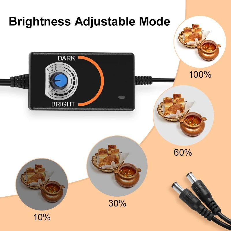 Yizhestudio 60cm Photo Studio Box Led Lightroom Dimmable Folding Softbox Light image 4