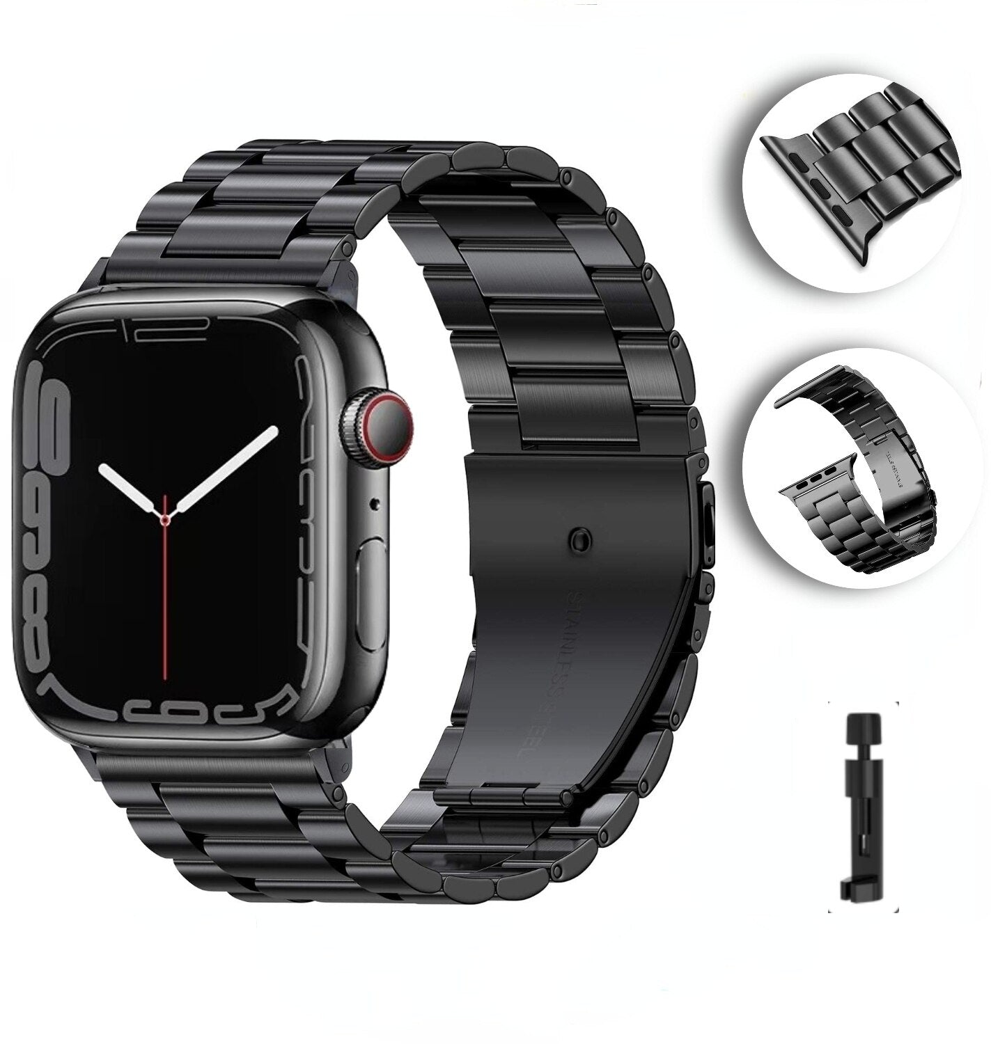Metal Strap For Apple Watch Ultra 49mm 8 7 45mm 41mm Stainless Steel Smart Watc image 1
