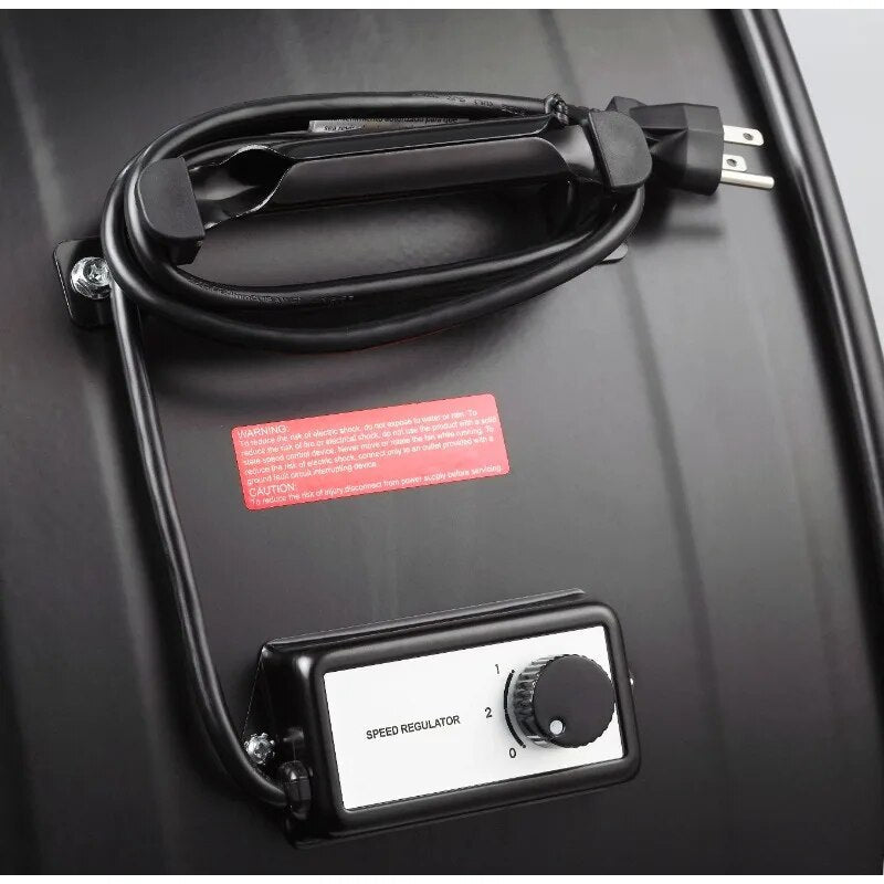 Hyper Tough 42 " Commercial & Indrustrial Belt Drive Drum Fan Red & Black image 4