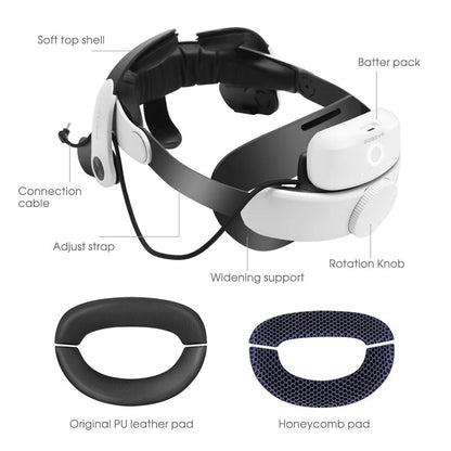 BOBOVR M2 Plus Head Strap Twin Battery Combo Compatible with Meta Quest 2 VR Po image 4