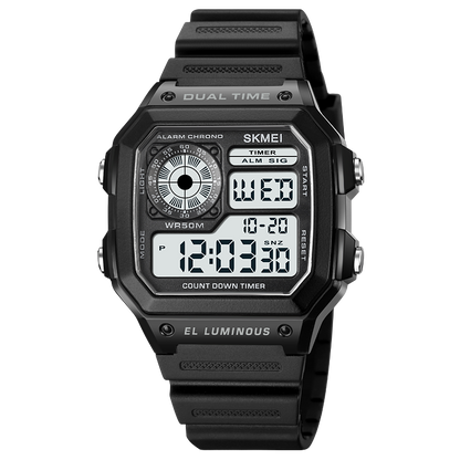 SKMEI Japan Digital Movement Countdown Sport Watches Mens Multifunction 5Bar Wa image 1