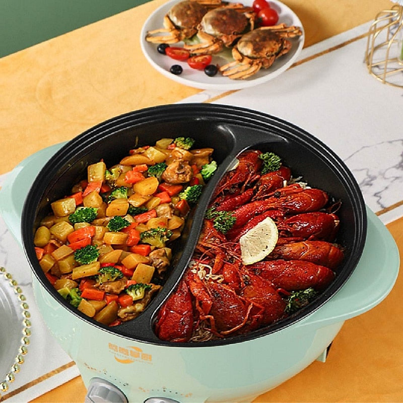 6L Yuanyang Electric  Pot Home Multi-function All-In-One Electric Cooking Po image 7