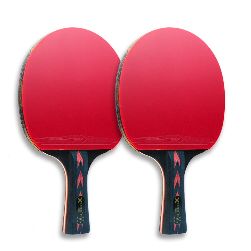 Huieson 2pc Ping Pong Rackets Set 5/6 Star Offensive Table Tennis Racket  with image 9