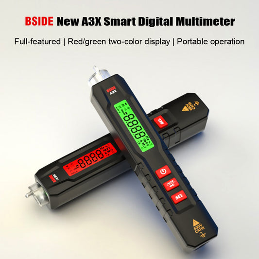 Bside Smart Digital Multimeter Pen Type Multitester True Rms Voltmeter Dc Ac Vo