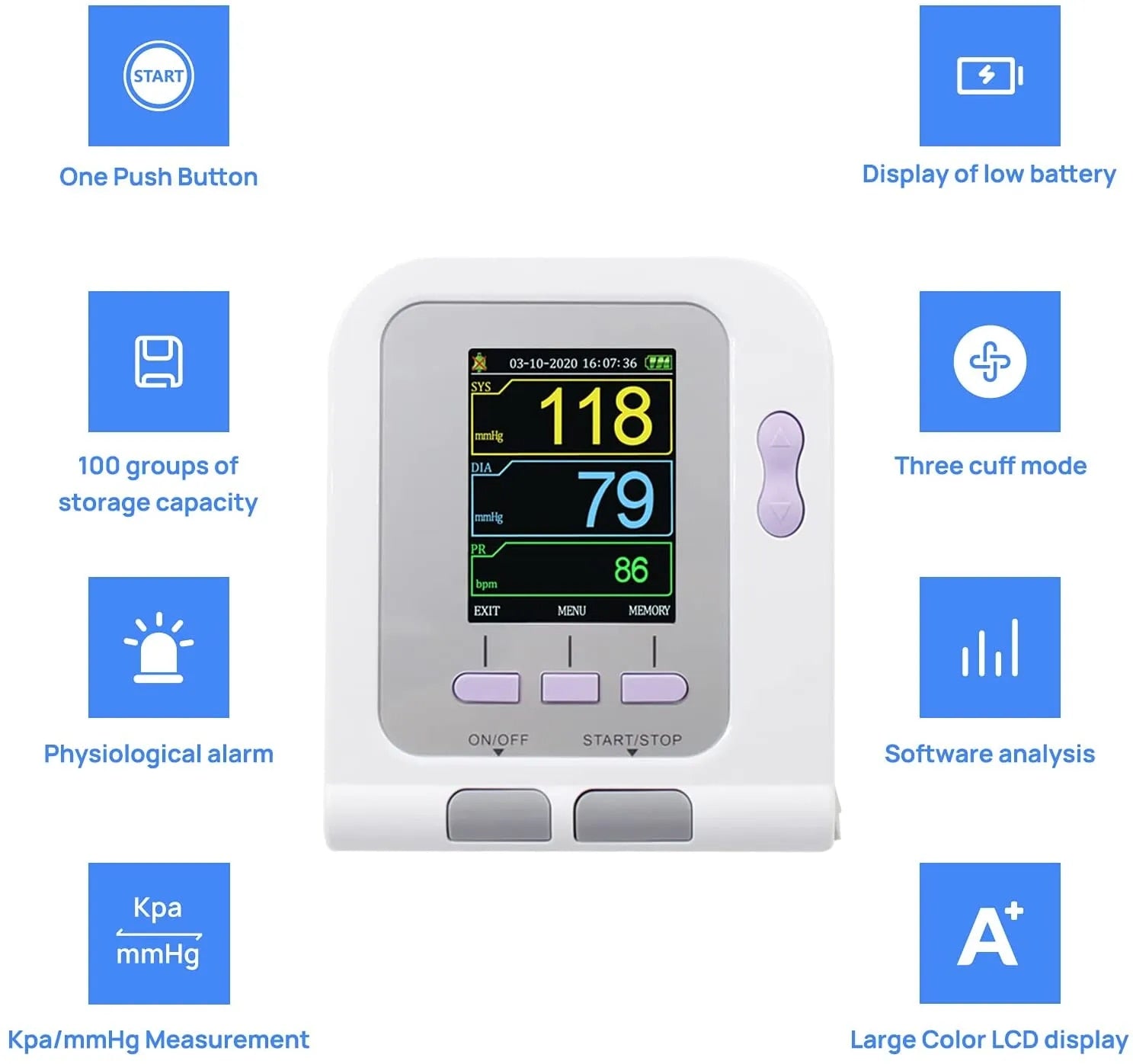 CONTEC08A-VET Digital Veterinary Blood Pressure Monitor NIBP Cuff,Dog/Cat/Pets image 1