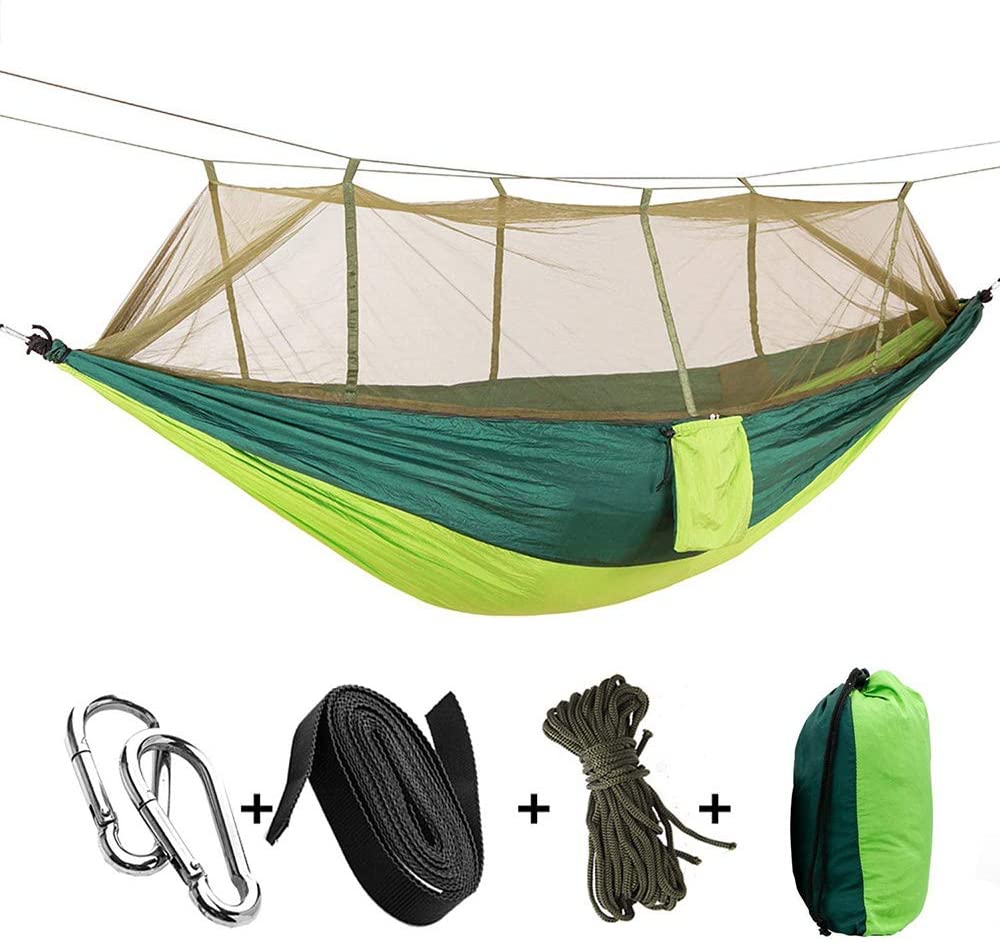 Portable Outdoor Camping Hammock With Mosquito Net 1-2 Person Go Swing Garden H image 1