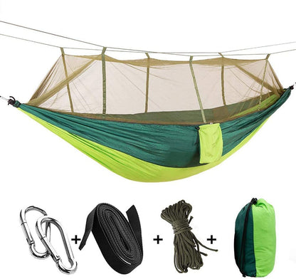 Portable Outdoor Camping Hammock With Mosquito Net 1-2 Person Go Swing Garden H image 1