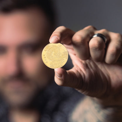 Three-dimensional Relief Year Of Dragon Coin Iron Figures Collectibles Home Dec image 3