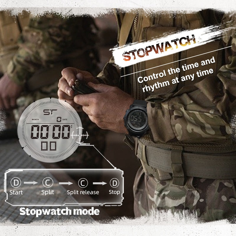 NORTH EDGE Mens Digital Watches Army Military World Time Alarm Sport Stopwatch  image 5