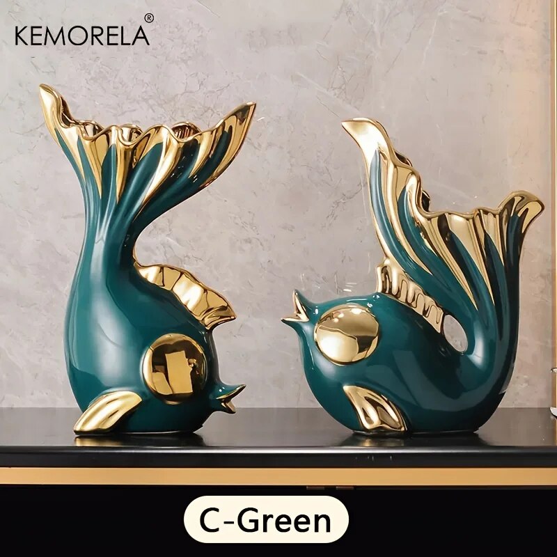 Ceramics Statue Exquisite Home Decor Modern Abstract Art Statue Ornaments Sculp image 5