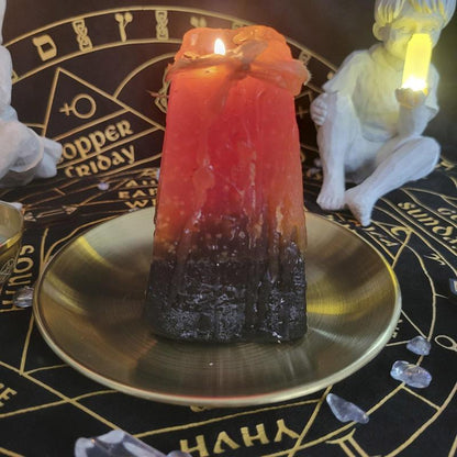 Star Pendulum Board Altar Candlestick Witch Candle Holder Serving Tray Stainles image 7