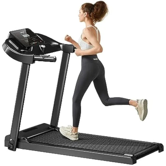 CURSOR FITNESS Home Foldable Treadmill with Pulse Sensor, 2.5 HP Quiet , 7.5 MPH