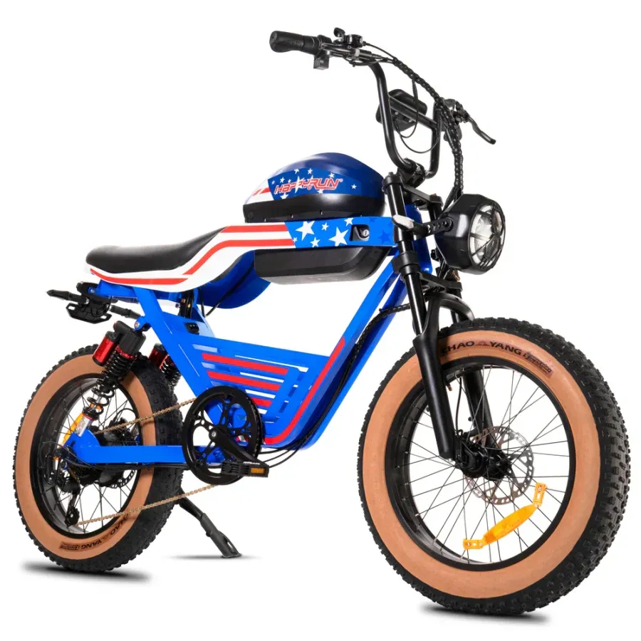 HAPPYRUN G100 Fat Tire Electric Bikes 2000W Peak Motor 18Ah+20Ah Dual Batteries image 1