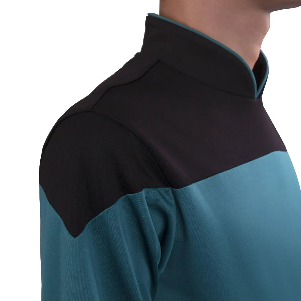 Star Jumpsuit  rek The Next Generation Cosplay Costume Blue Halloween Uniform F image 4