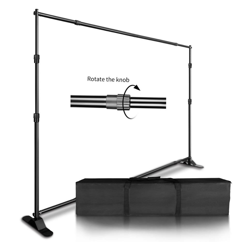 Double-Crossbar Backdrop Background Stand Frame Support System For Photography