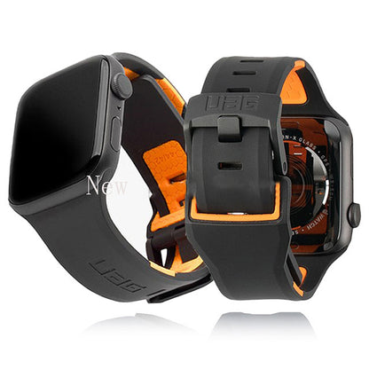 Silicone Strap for Apple watch Band 44mm 40mm 49mm 45mm 41mm UAG 42 watchband b image 1