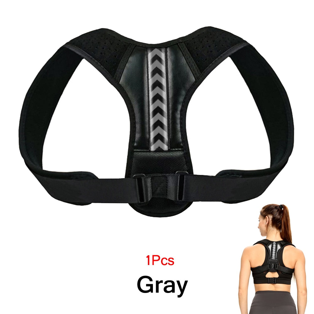 Adjustable Back Posture Corrector Belt Clavicle Spine Men Women Home Office Out image 2