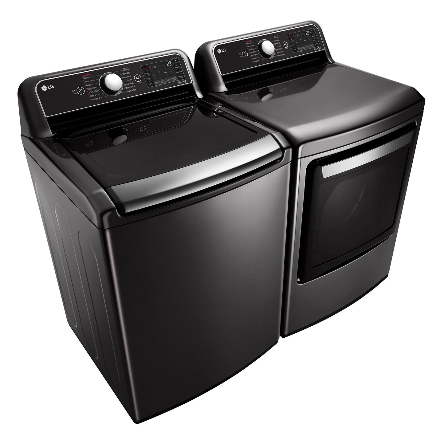 LG 5.5 cu. ft. Top Load Washer with Allergiene Cycle and 7.3 cu. ft. ELECTRIC D image 2