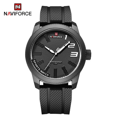 NAVIFORCE Top Luxury Brand Quartz Watch Men Silicone Strap Military Watches 30A image 3